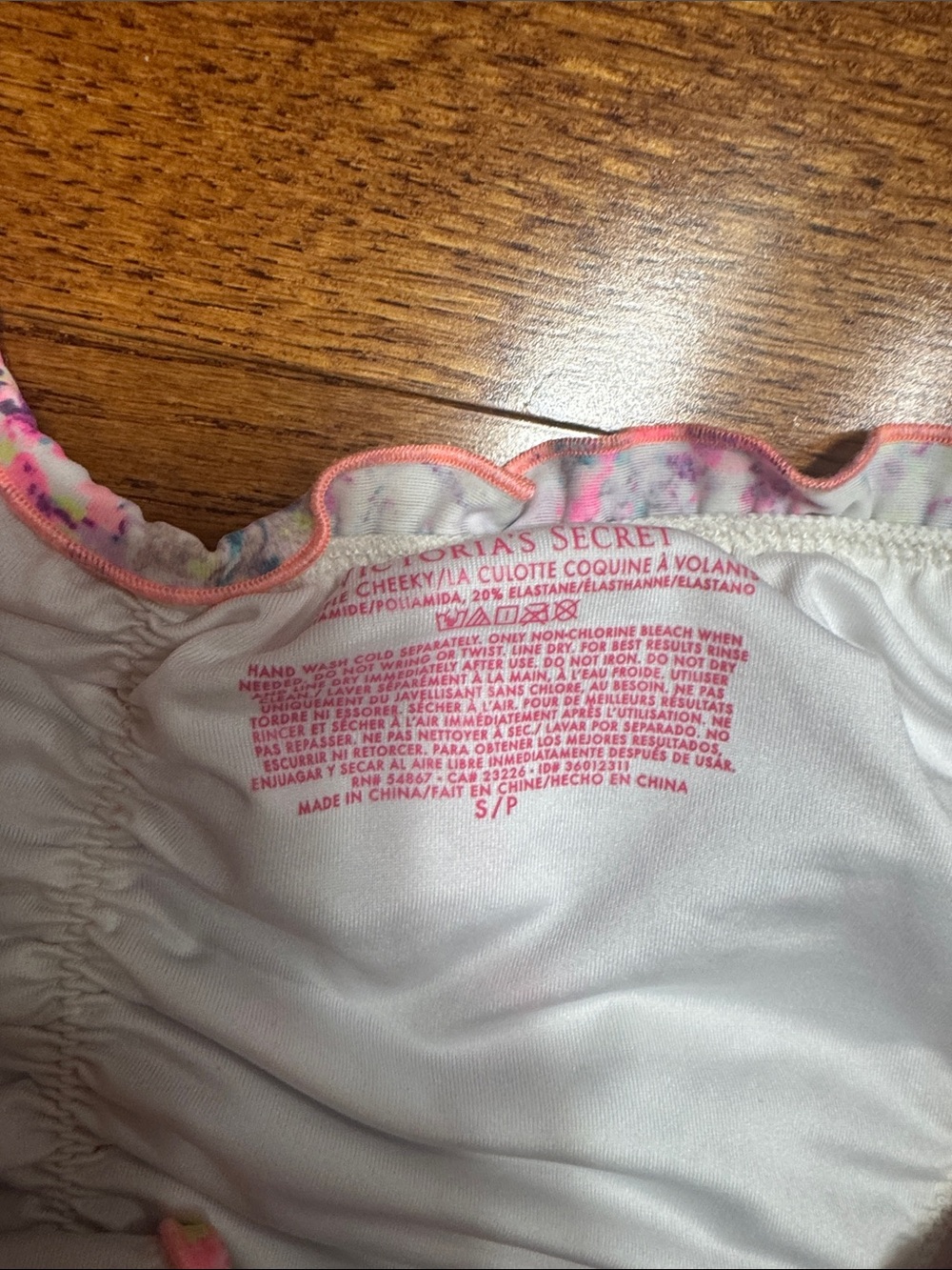 Victoria's Secret 32B/ Small Multicolor Neon Print Bikini Set - Picture 3 of 8